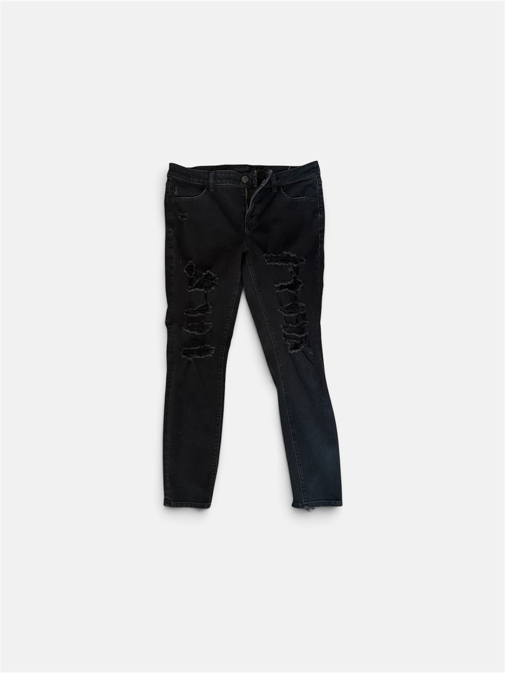 Women’s Ripped Skinny Jeans - Black